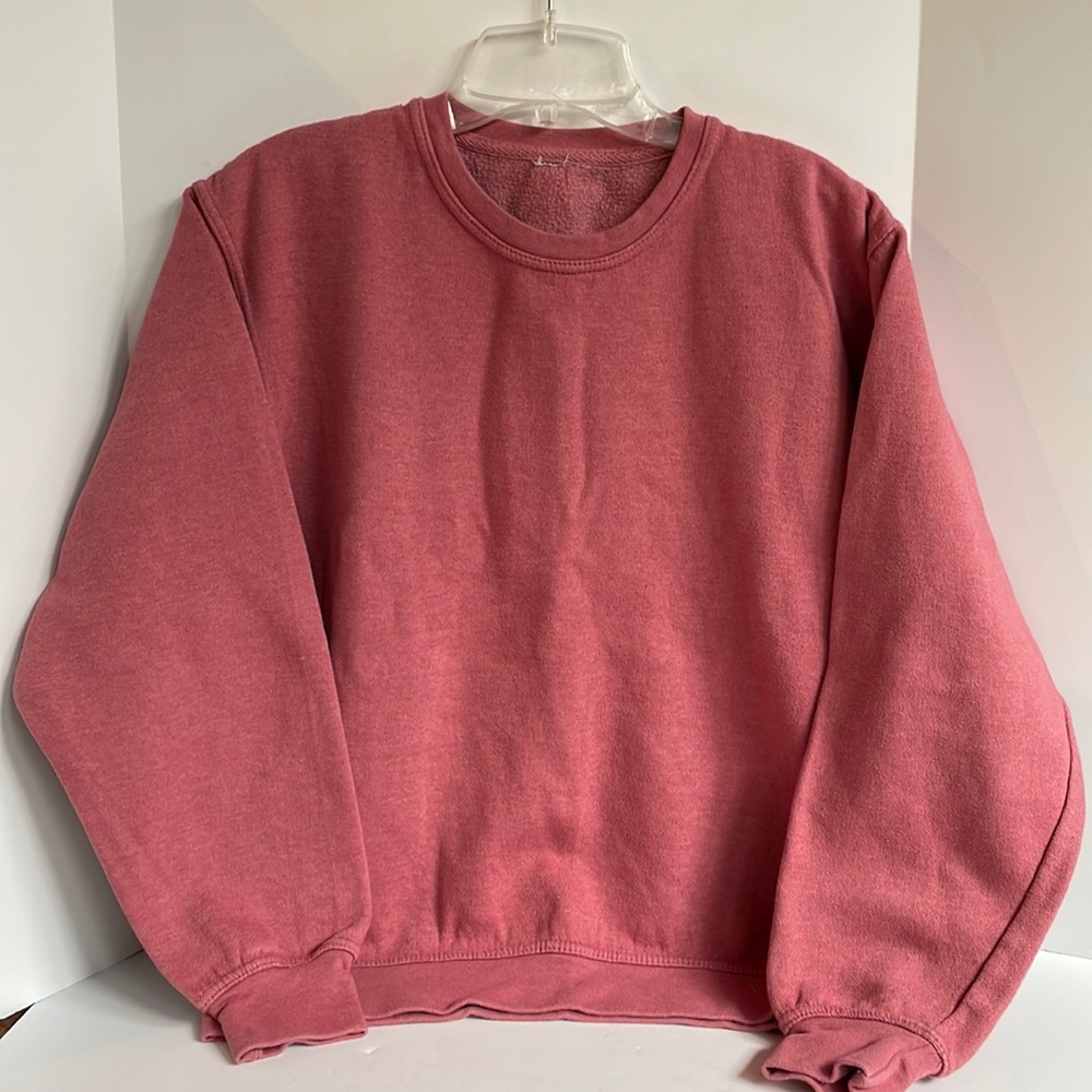 Oversized, crewneck, fleece sweatshirt, size medium